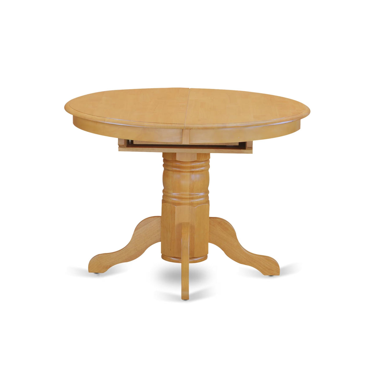 East West Furniture AVGR7-OAK-W 7 Piece Dining Table Set Consist of an Oval Dining Room Table with Butterfly Leaf and 6 Wood Seat Chairs, 42x60 Inch, Oak East West Furniture