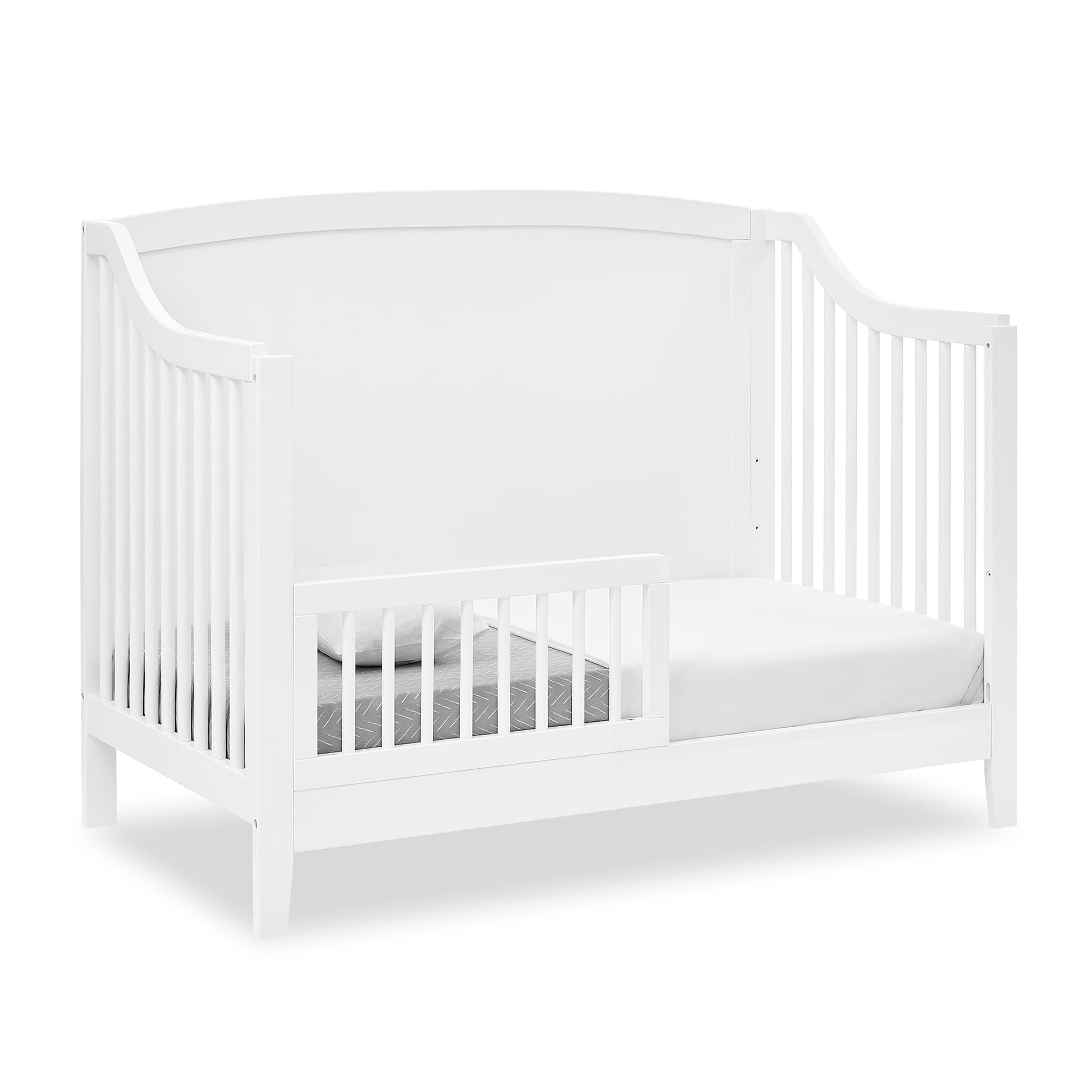 Delta Children Campbell 6-in-1 Convertible Crib - Greenguard Gold Certified, Bianca White - WoodArtSupply