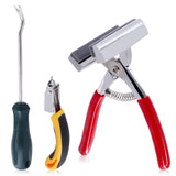Mardatt 3 Pcs Heavy Duty Canvas Stretcher Pliers and Staple Remover and Tack Puller Tool, Aluminum Alloy Canvas Stretching Pliers with Spring Rubber Handle for Stretching Canvas Clamp Oil Painting Mardatt