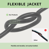 EP 100 Ft Outdoor Extension Cord, 12/3 SJTW Heavy Duty Extension Cable with 3 Prong Grounded Plug, 15 AMP Power Cord for Lawn, Garden, Appliances, Gray EP