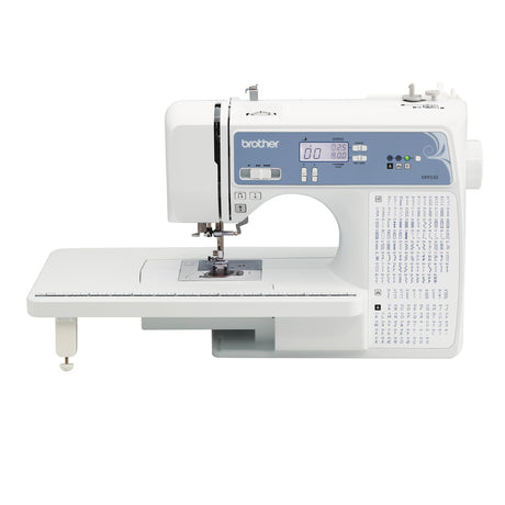 Brother Sewing and Quilting Machine, Computerized, 165 Built-in Stitches, LCD Display, Wide Table, 8 Included Presser Feet, White, 20x12x17 Brother