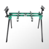 DNA MOTORING Miter Saw Stand Quick Attach Tool Compact & Folding, 220LB Capacity, Max. Sliding Rail 92.5", Quick Release Mounting Brackets, Green, TOOLS-00463 DNA MOTORING