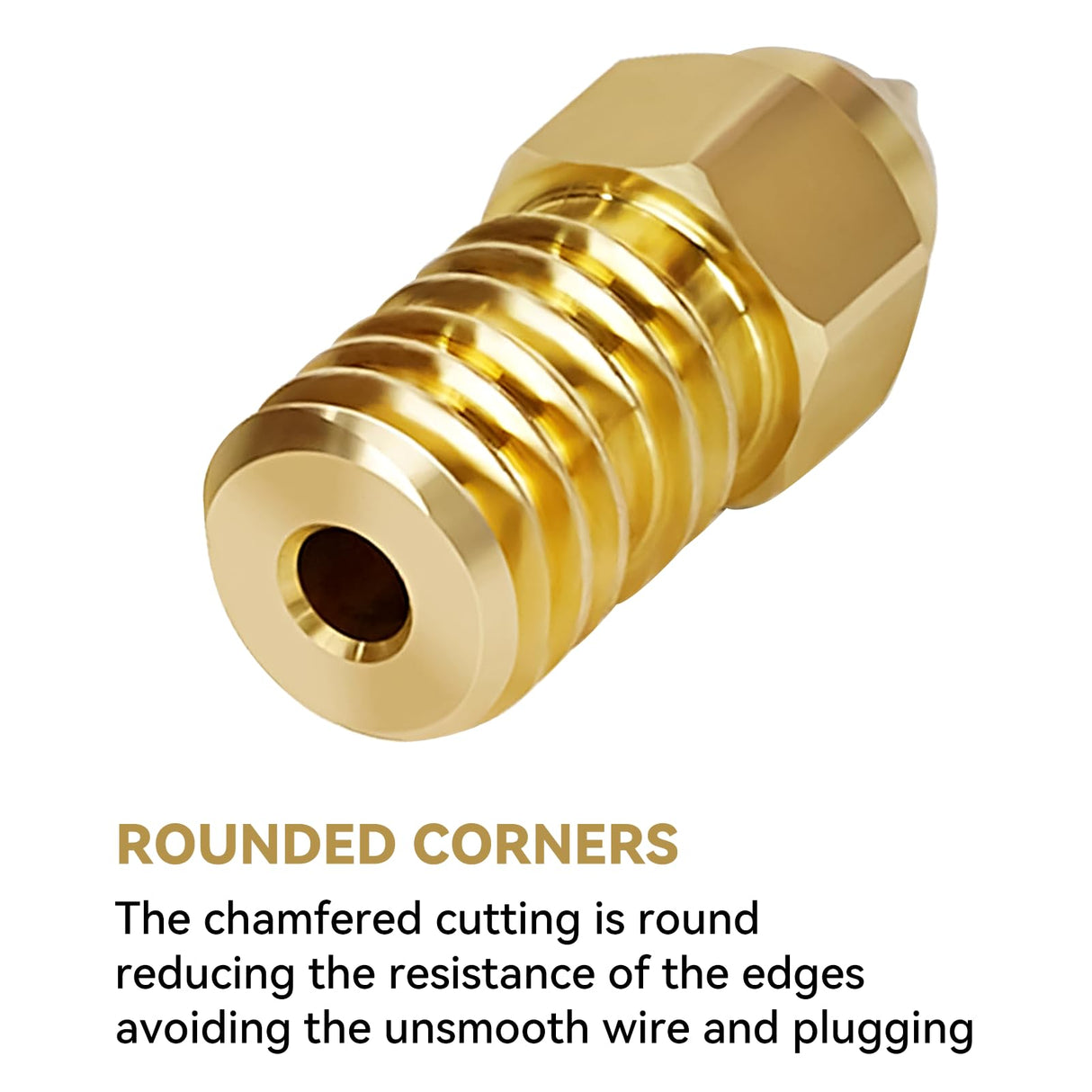 CCTREE 10PCS 0.4mm Ender 3 V3 SE Brass Nozzles Kit, 3D Printer Parts High Speed M6 0.4mm Nozzles Kit for Creality 3D Printer Ender 3 V3 SE, Ender 5 S1, Ender 7, Spider 1.0 Hotend CCTREE