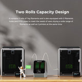 2024 Official CREALITY Space Pi Filament Dryer Plus, 2 Spools 360° 160W PTC Fast Heating 3D Printer Filament Dryer Box, 4'' LCD Touch Screen, One-Key Set 3D Filament Dehydrator for PLA PETG ABS TPU Creality