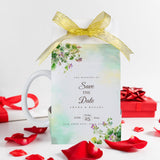 PYD Life 20 Pack Sublimation Mugs Blanks Gift Boxes Matte White 3.3" x 3.2" x 5.9" 11 OZ Sublimation Coffee Mugs Packing Boxes with Golden Ribbon for Heat Press Transfer PYD Life