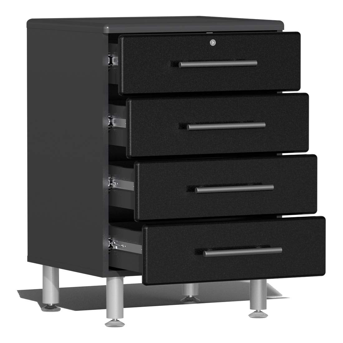 Ulti-MATE UG22050B 5-Piece Garage Cabinet Kit in Midnight Black Metallic - WoodArtSupply