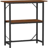 Snughome 10-30 Gallon Fish Tank Stand, Aquarium Stand 2-Tier Storage Shelves, Heavy Duty Terrarium Stand for Home Office Fish Tank Shelf, 30" L x 11.8" W x 30.7" H, Rustic Brown Snughome