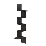 Furinno Rossi Wall Mounted Shelves, 5-Tier Rectangle, Espresso/Black Furinno
