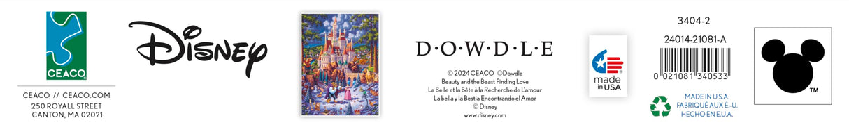 Ceaco - Disney - Dowdle - Beauty & The Beast Finding Love - 1500 Piece Jigsaw Puzzle Ceaco