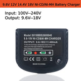 Replace for Black and Decker 18V Battery Charger 90556254-01 9.6V-18V NiCad & NiMh Battery HPB12 FS12B HPB14 FSB14 HPB18 HPB18-OPE FSB18 HPB96 FSB96 Gonocop