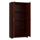 Bush Furniture Cabot Kitchen Pantry Cabinet with Doors, Tall, Harvest Cherry Bush Business Furniture
