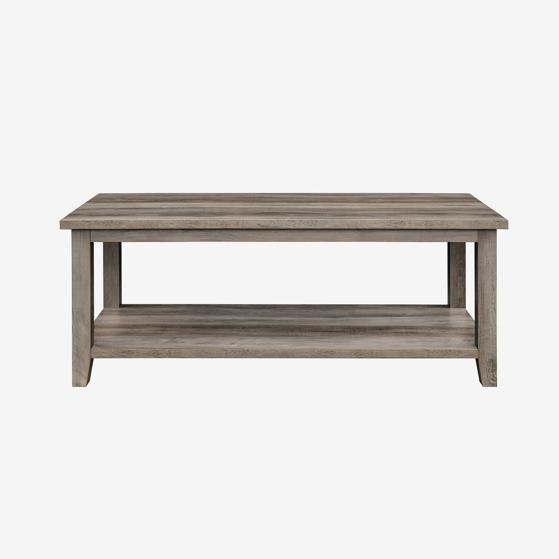 Walker Edison Akron Open Box Lift-Top Storage Coffee Table, Brown - WoodArtSupply