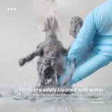 RESIONE W90B Water Washable 3D Printer Resin Almost Odorless LCD UV-Curing Resin 405nm Standard Photopolymer Resin for DLP MSLA LCD 3D Printing (Transparent Blue, 500g) RI RESIONE