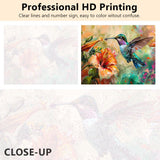 TUMOVO Paint by Numbers Kit for Adults Bird Paint by Numbers for Adults Hummingbird Collecting Nectar from Flowers Painting Adult Canvas Oil Painting Art Crafts 16x20 in TUMOVO