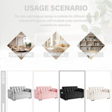 Convertible Sofa Bed,3-in-1 Velvet Sleeper Couch Pull-Out Bed,55'' Loveseat Sleeper Sofa Bed with Adjustable Backrest with 2 Pillows and Storage Bag & USB Port and Hidden Side Computer Table,Gray WIIS' IDEA