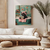 Black Cat Paint by Number for Adults,Funny Animal Painting by Numbers,DIY Acrylic for Beginners Unframed,Easy Paint by Numbers Adults on Canvas for Decor 16x20inch Canrichshop