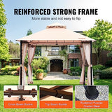 VEVOR Patio Gazebo for 6-8 Person, 10 x 10 FT Backyard Gazebo, with Mosquito Netting, Metal Frame, and PU Coated 180G Polyester, Outdoor Canopy Shelter for Patio, Backyard, Lawn, Garden, Deck VEVOR
