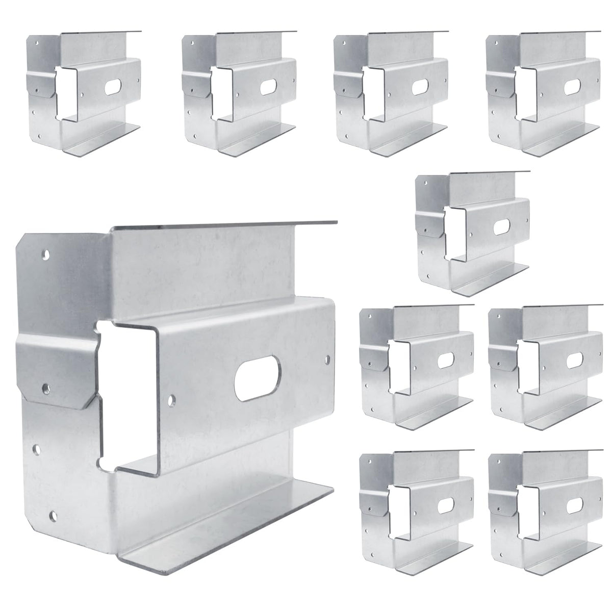 lifgarfe 10Pcs 4x4 Post Base Anchor Concrete Deck Post Bracket Fit for Deck,Patio Or Pergola lifgarfe