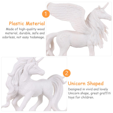 Toddmomy Paint Your Unicorn DIY Painting Kit - Decorate and Draw 3D Toys for Kids - Art and Craft Set Toddmomy