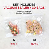 Chef Preserve Vacuum Sealer (Vacuum Sealer + 30 Bags) Chef Preserve