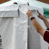 TentandTable 20 Foot x 20 Foot Party Tent Sidewall Kit, Complete 4 PVC Vinyl Wall Set - 2 Solid & 2 Window 7' Side Walls, Fits Commercial Standard Event Outdoor Canopy Tents, Tent Not Included TentandTable