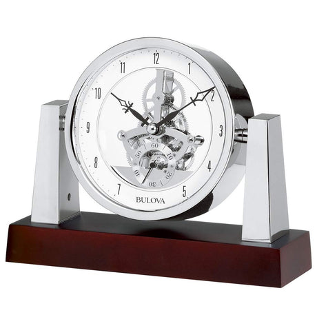 Bulova B7520 Largo Clock, Dark Mahogany Finish Bulova