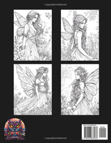 Magical Fairies Princesses Of Enchanted Garden Coloring Book For Adults: Large Print Stress Relief Colouring Pages With Portraits of Beautiful Fairy ... Animals - 50 Pictures Perfect for Relaxation WoodArtSupply