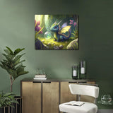 TUMOVO Paint by Numbers Cute Little Dragon DIY Paint by Numbers Kit for Adults and Kids DIY Canvas Painting by Numbers Watercolor Oil Painting Acrylic Painting Arts and Craft 16x20 Inch TUMOVO