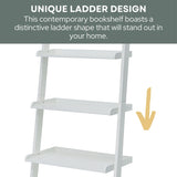 Convenience Concepts French Country Bookshelf Ladder, White Convenience Concepts