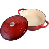Crock-Pot Crock Pot Artisan Enameled Cast Iron Braiser W/Lid, 5 Quart, Scarlet Red Crock-Pot