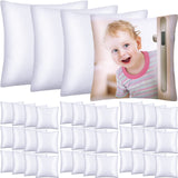 40 Pieces Sublimation Throw Pillow Covers 14 x 14 Inch Polyester Blank Cushion Covers Heat Transfer Pillow Cases with Invisible Zipper for Heat Press Printing, No Pillow Insert Chumia