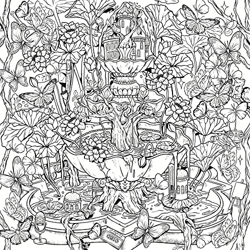 Mythographic Color and Discover: Dream Garden: An Artist's Coloring Book of Floral Fantasies Castle Point Books