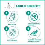 Home Theater Seating Push Back Recliner Chairs, Reclining Chair, Small Recliners for Small Spaces with Adjustable Footrest, Relaxing Sofa Recliners – Linen, Cream Naomi Home