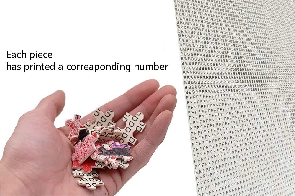 Funnybox Peony Flower-Celestial Beauty, The King of Flowers-Painting Wooden Jigsaw Puzzles for Teens and Family (1000 Piece) Funnybox