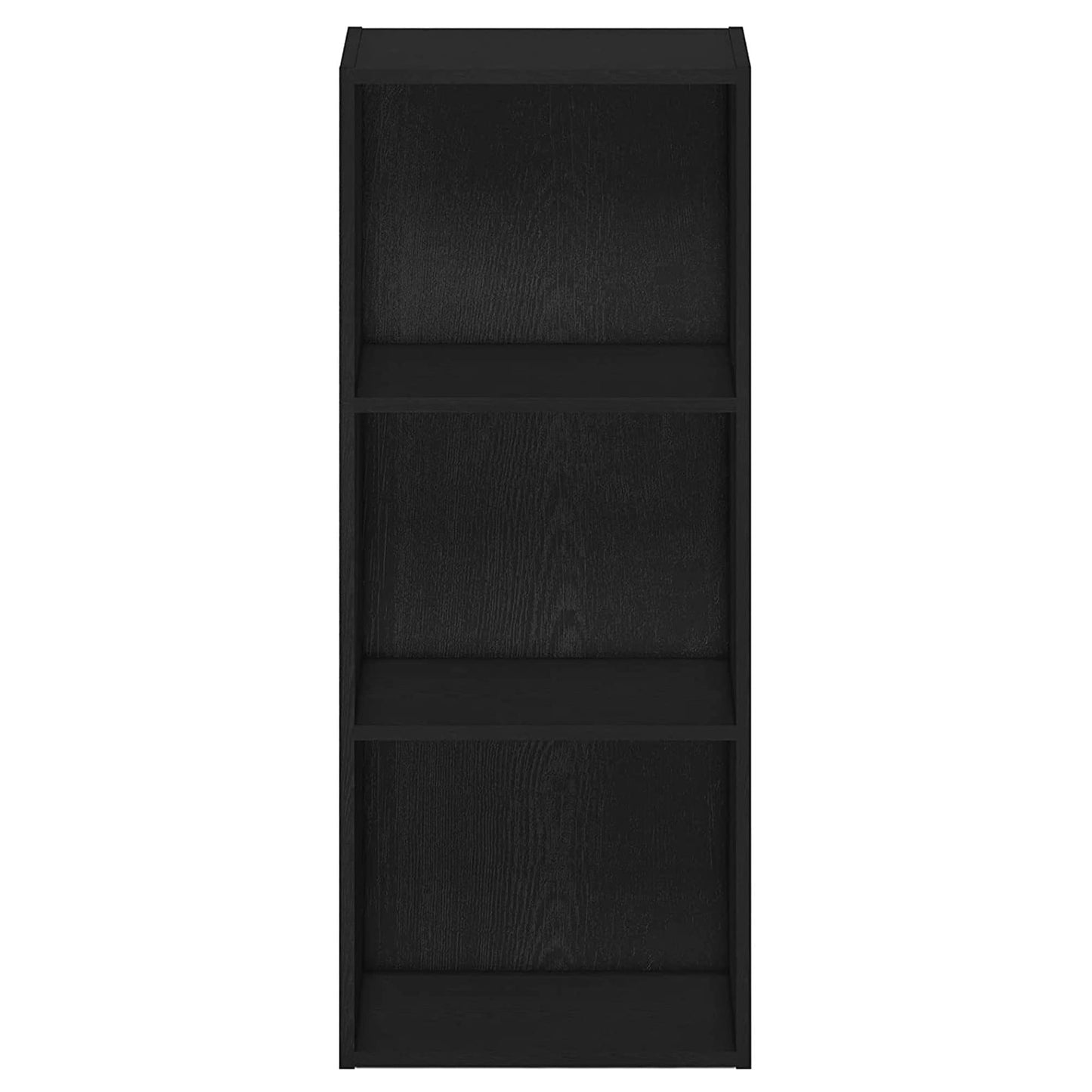 Furinno Luder Bookcase / Book / Storage , 3-Tier, Blackwood - WoodArtSupply