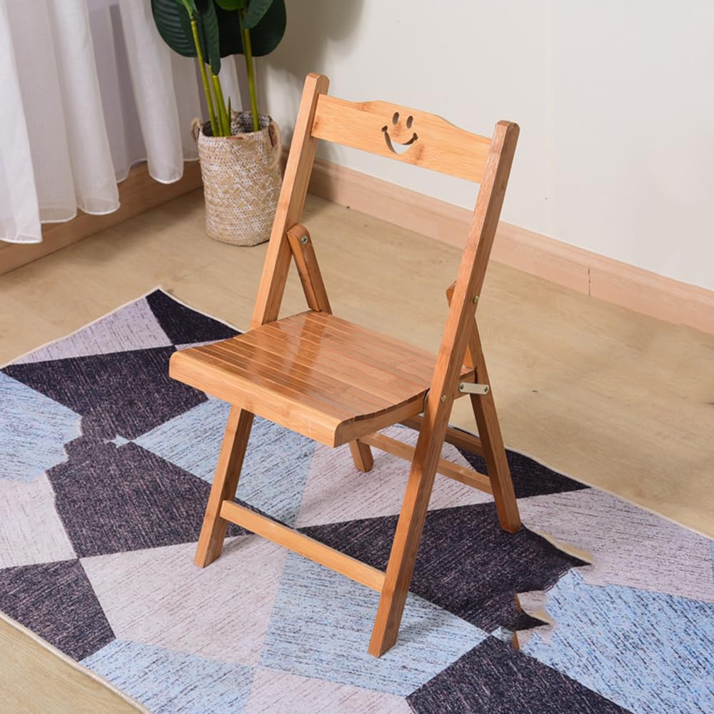 RZGZKLSH Bamboo Folding Chair,Portable Folding Chair for Indoor and Outdoor Use,Suitable for Picnics,Camping,Outdoor Concerts,Easy to Carry and Store(Primary Colour) - WoodArtSupply