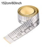 uxcell Self-Adhesive Measuring Tape with Fractions 60 Inches 150cm Workbench Ruler, Peel and Stick Measure Tape for Woodworking, Saw, Drafting Table uxcell