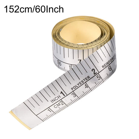 uxcell Self-Adhesive Measuring Tape with Fractions 60 Inches 150cm Workbench Ruler, Peel and Stick Measure Tape for Woodworking, Saw, Drafting Table uxcell