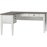 Whalen® Lagron 60" W Wood L-Shaped Corner Desk, Arctic White/Shadow Gray Whalen