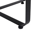 Christopher Knight Home Tracy Outdoor Modern Industrial Acacia Wood Coffee Table, Teak Finish, Black Christopher Knight Home