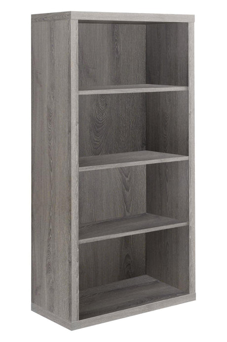 Contemporary Dark Taupe 5-Tier Bookshelf by Monarch Specialties Monarch Specialties