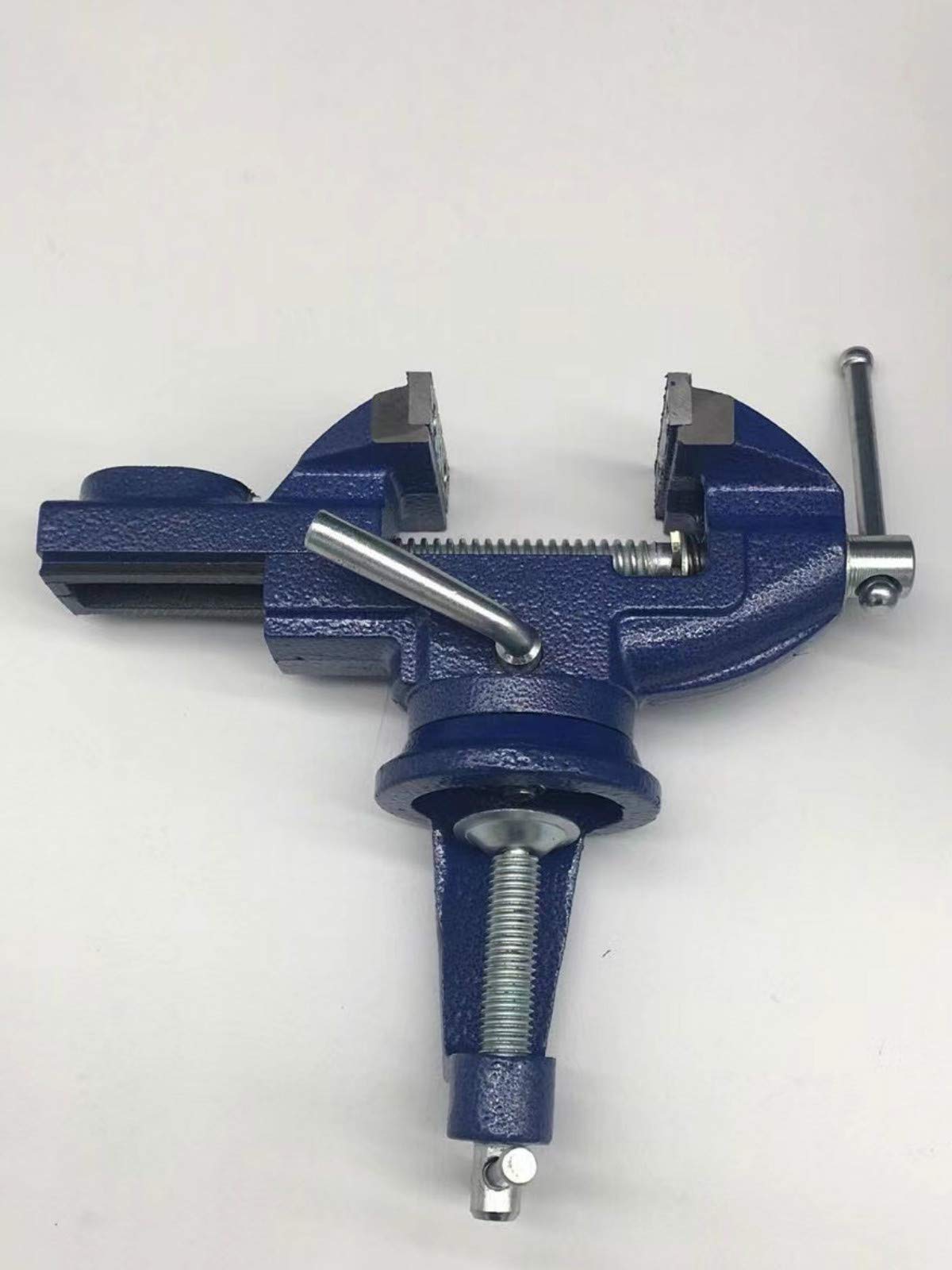 Sourcemall 360° Rotating Bench Vise, 2.5'' Cast Iron Table Vise Clamp for Woodworking, Hobby, DIY Craft (Clamping Range: 0-2.5inch) Sourcemall