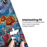 MasterPieces - 500 Piece Jigsaw Puzzle, Glows in the Dark, Hidden Images, Magical Unicorns Retreat, Fun for Adults, Family, Kids, 15" x 21" Masterpieces