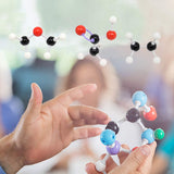 RELIANCER Molecular Model Kit,444PCS Organic Molecular Chemistry Set w/C60,Atoms,Bonds,Molecular Structures Building Kit for Chemistry Learning,STEM Science Kits for Teachers,Students,Young Scientists RELIANCER