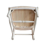 International Concepts Sheaf Back Arm Chair, Unfinished IC International Concepts