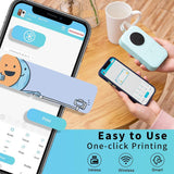 Phomemo D30 Label Maker Machine, Portable Bluetooth Mini Label Printer, Smart Phone Handheld Thermal Sticker Small Labeler Multiple Templates Font Icon Inkless for Home Office Phomemo