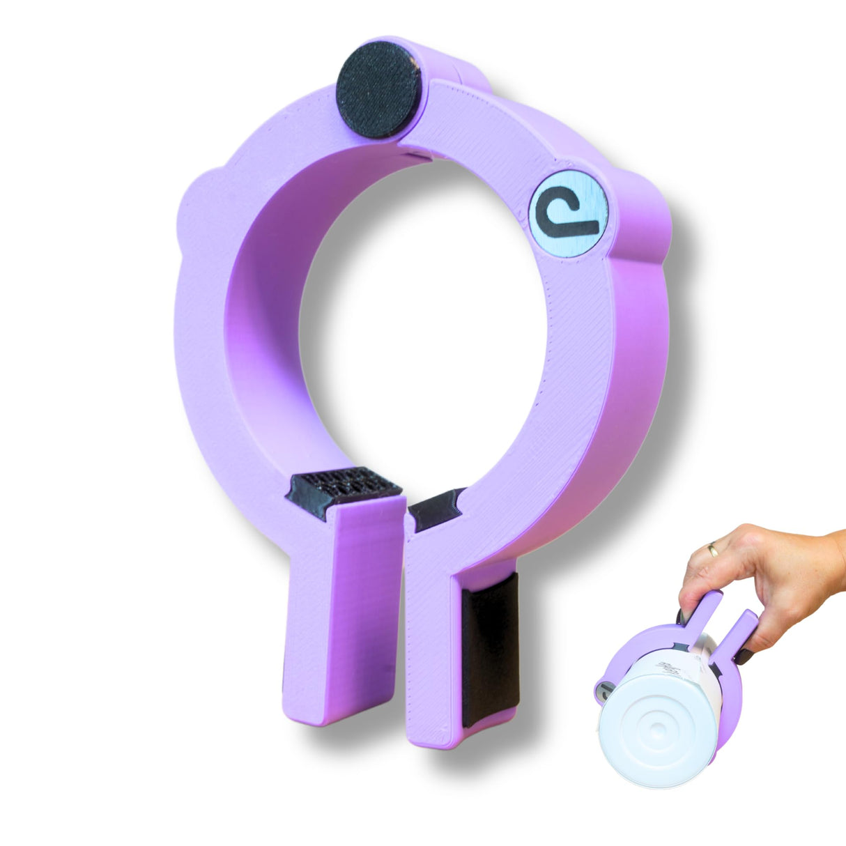 Pinch Perfect Tumbler Sublimation Clamp, 20oz Skinny tumbler tool, Pinch Perfect Pro Gripper for Tumbler Sublimation Wrapping (Purple) Pinch Perfect