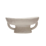 Creative Co-Op Stoneware Bowl w Reactive Glaze, White Creative Co-Op