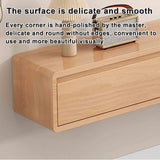 Floating tv stand，Wall Mounted TV Cabinet,Entertainment Center Wall Mounted Media Console，With two drawers and a semi-open storage space， Floating Shelves With Door，For Storage Hutch Under TV(Brown,63 HPIRFYE