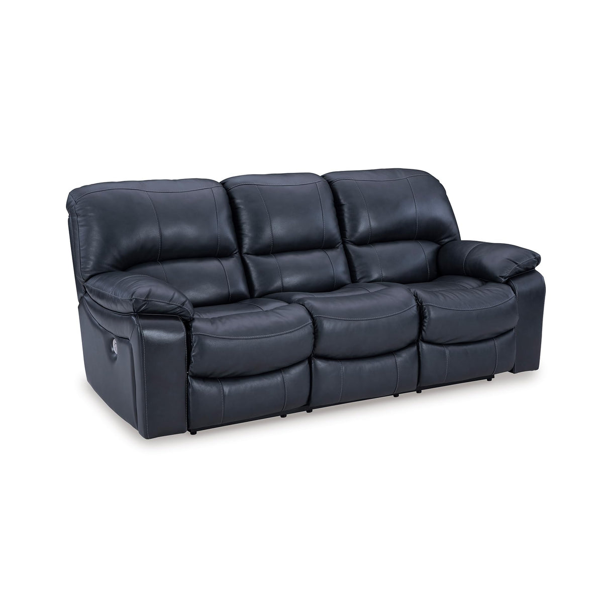 Signature Design by Ashley Leesworth Modern Power Reclining Sofa with USB Charging Ports, Blue Signature Design by Ashley